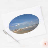 Weymouth Beach Ovale Sticker (Envelop)