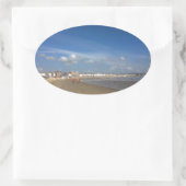 Weymouth Beach Ovale Sticker (Tas)