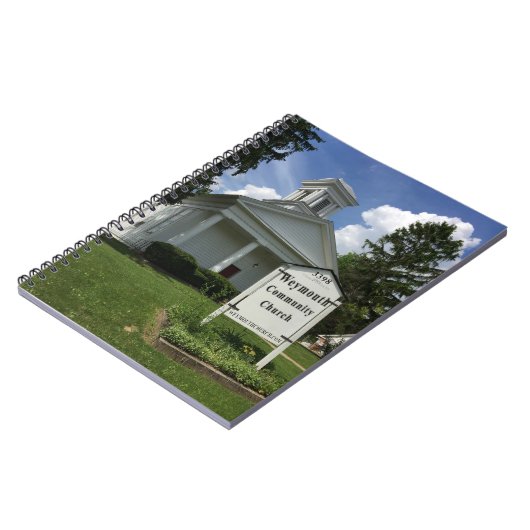 Weymouth Community Church Notitieboek (Linkerzijde)