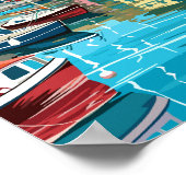 Weymouth Engeland Reizen Kunst Vintage Illustratie Poster (Hoek)