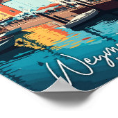 Weymouth Engeland vintage reisillustratie Poster (Hoek)