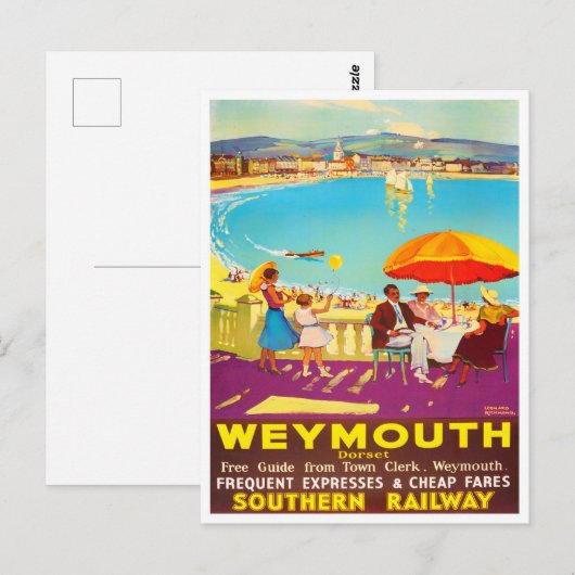 Weymouth England vintage Briefkaart (Voorkant / Achterkant)