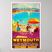 Weymouth England vintage Poster (Voorkant)
