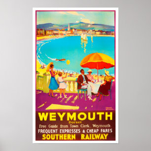 Weymouth England vintage Poster