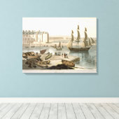 Weymouth Harbour uit 'A Voyage Around Great Brit' Canvas Afdruk (Insitu (Houten vloer))