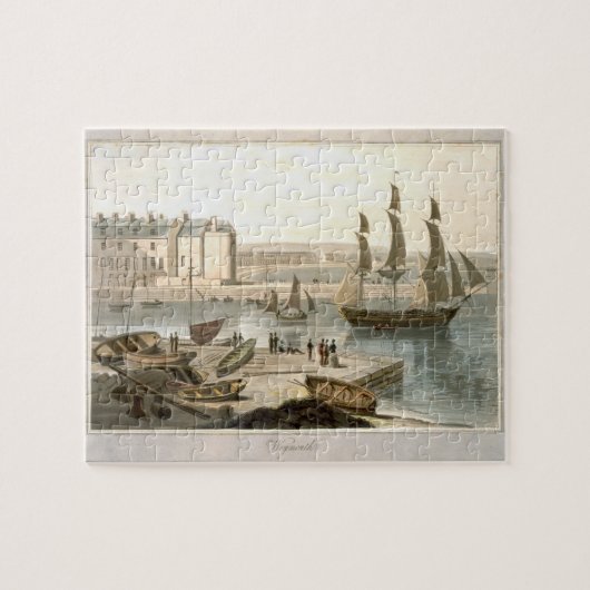 Weymouth Harbour uit 'A Voyage Around Great Brit' Legpuzzel (Horizontaal)