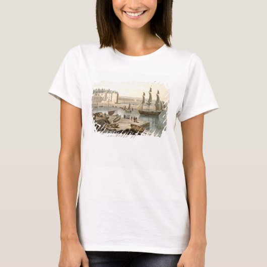 Weymouth Harbour uit 'A Voyage Around Great Brit' T-shirt (Voorkant)