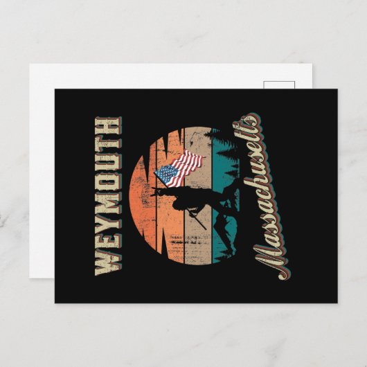 Weymouth Massachusetts Briefkaart (Voorkant / Achterkant)