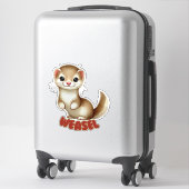 WEZEL - KINDERKAMER STICKER (Koffer)