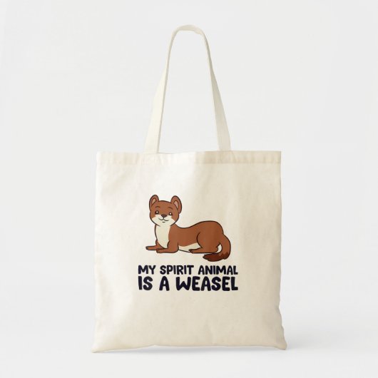 Wezel lover Mijn geest dier is een wezel Tote Bag (Voorkant)