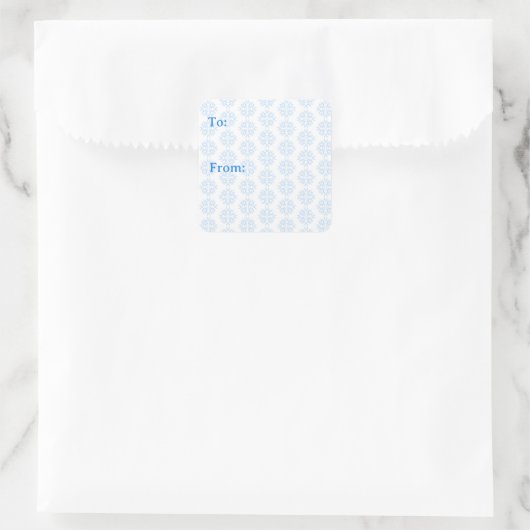 Wezel Sneeuwvlok Sticker (Tas)