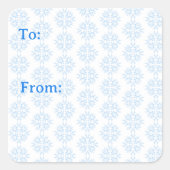 Wezel Sneeuwvlok Sticker (Voorkant)