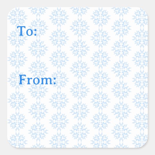 Wezel Sneeuwvlok Sticker (Voorkant)