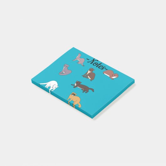 Wezels post-it® notes (Schuin)
