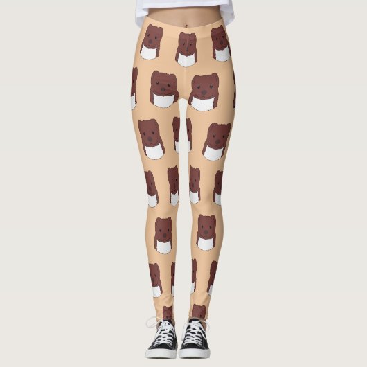 Wezelsnuit Leggings (Voorkant)