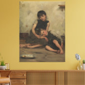 "Wezen" van Thomas Kennington (1885) - Londen, Ver Canvas Afdruk (Insitu (Woonkamer))