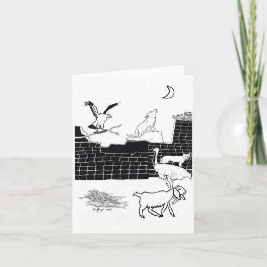 Wezens van de nacht bedankkaart (Voorkant)