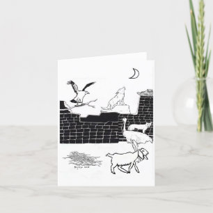 Wezens van de nacht bedankkaart