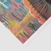 Wezens van het Zee Rainbow Colors Decoupage Tissuepapier (Detail)