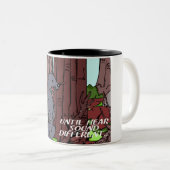 wezensalarm tweekleurige koffiemok (Voorkant rechts)