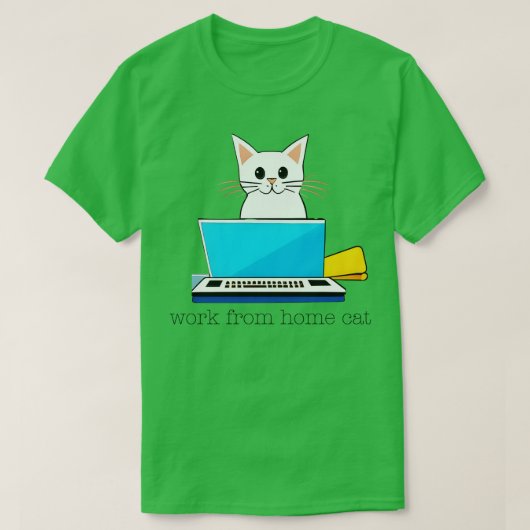 WFH Cat T-shirt (Design voorkant)