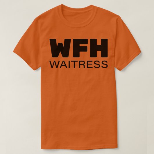 WFH werkt thuis T-shirt (Design voorkant)