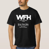 WFH - work from home - VERB T-shirt (Voorkant)