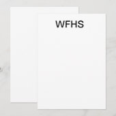 WFHS KAART (Voorkant / Achterkant)