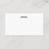 WFHS VISITEKAARTJE (Voorkant)