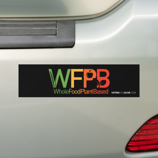 WFPB-logo - donkerbumpersticker Bumpersticker (Op auto)