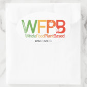 WFPB logo - lichte sticker (Tas)