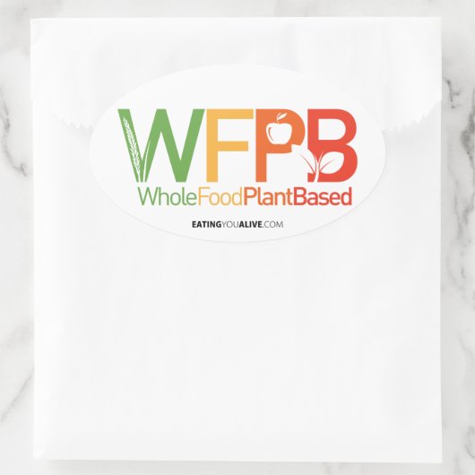 WFPB logo - lichte sticker (Tas)