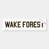 WFU | Wake Forest Bumpersticker (Voorkant)