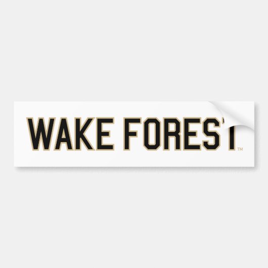 WFU | Wake Forest Bumpersticker (Voorkant)