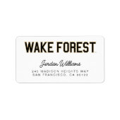 WFU | Wake Forest Etiket (Voorkant)