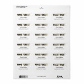 WFU | Wake Forest Etiket (Full Sheet)