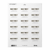 WFU | Wake Forest Etiket (Full Sheet)