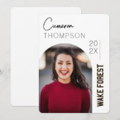 WFU | Wake Forest Kaart (Voorkant / Achterkant)