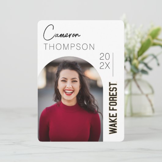 WFU | Wake Forest Kaart (Staand voorkant)