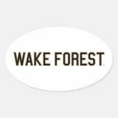 WFU | Wake Forest Ovale Sticker (Voorkant)