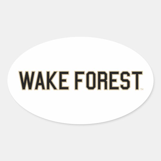 WFU | Wake Forest Ovale Sticker (Voorkant)