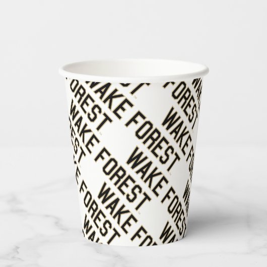 WFU | Wake Forest Papieren Bekers (Achterkant)