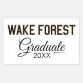 WFU | Wake Forest Rechthoekige Sticker (Voorkant)