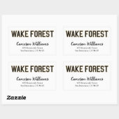 WFU | Wake Forest Rechthoekige Sticker (Vel)
