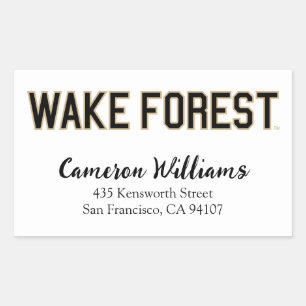 WFU   Wake Forest Rechthoekige Sticker