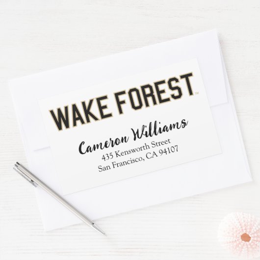 WFU | Wake Forest Rechthoekige Sticker (Envelop)