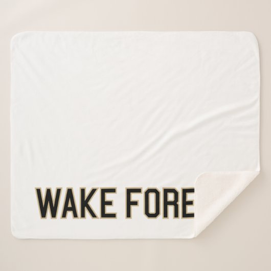 WFU | Wake Forest Sherpa Deken (Voorkant (horizontaal))