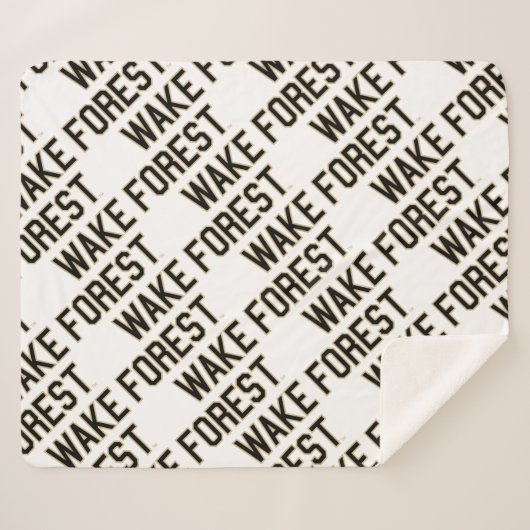 WFU | Wake Forest Sherpa Deken (Voorkant (horizontaal))