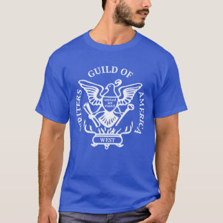 WGA Writers Guild of America in staking T-shirt