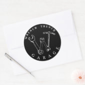 WGT Zwarte logo Sticker (Envelop)
